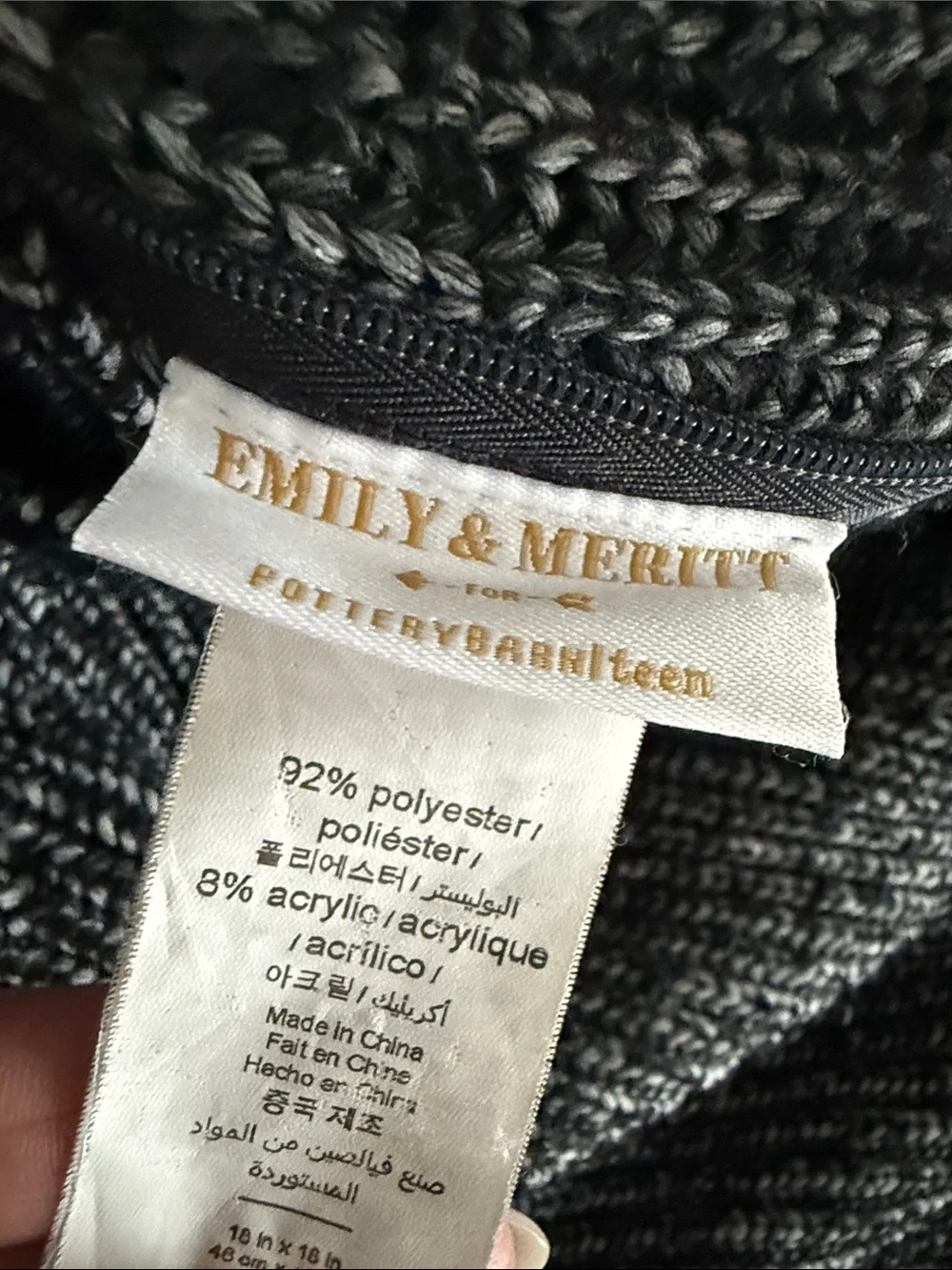 Pottery Barn Teen x Emily & Meritt Pillow & Throw Blanket Set